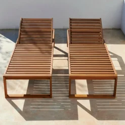 CASA ROCKET Chaise Longue Set De 2