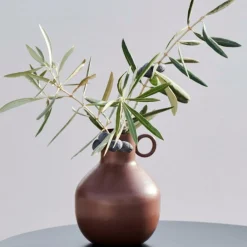 CASA RONDO Vase Brun Foncé
