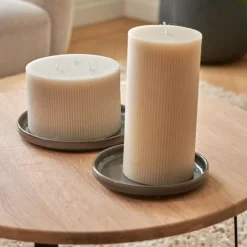 CASA RUSTIC Rib Bougie Beige