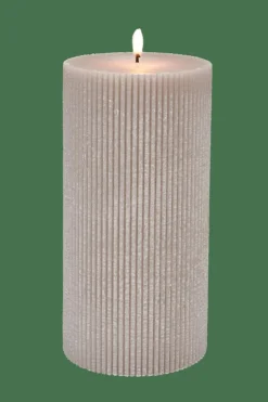 CASA RUSTIC Rib Bougie Gris