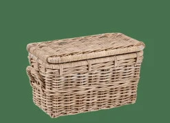 CASA SAVANNAH Coffre De Rangement Gris