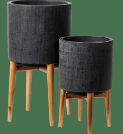 CASA SCURO Pot De Fleurs Noir