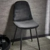 CASA SILKE Chaise Noir