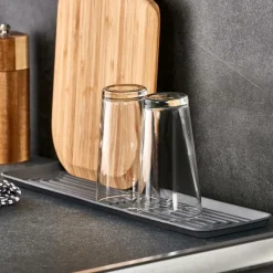 CASA SINK Tapis égouttoir Gris