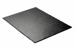 CASA SLATE Assiette Noir