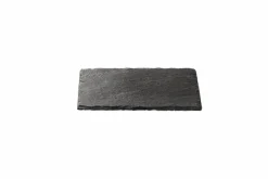 CASA SLATE Assiette Noir