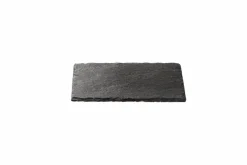 CASA SLATE Assiette Noir