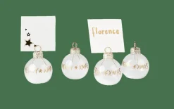CASA SNOW Porte-noms Set De 4 Transparent