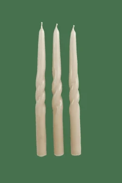 CASA SPIRAL Bougie S/3 Taupe