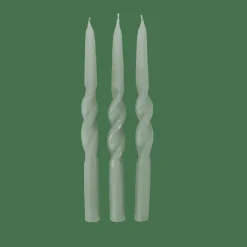 CASA SPIRAL Bougie Torsadée Vert
