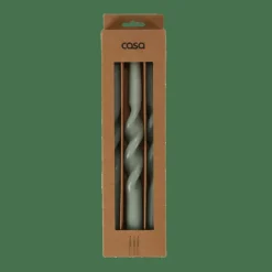 CASA SPIRAL Bougie Torsadée Vert