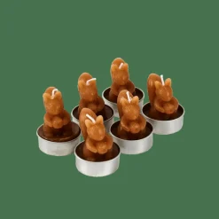 CASA SQUIRREL Bougies Chauffe-plat Set De 6 Brun