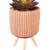 CASA STRIPE Pot à Suspendre Naturel