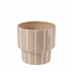 CASA STRIPES Pot De Fleurs Sable