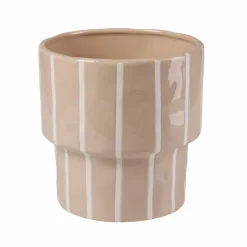 CASA STRIPES Pot De Fleurs Sable