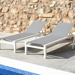 CASA SYDNEY Chaise Longue Blanc