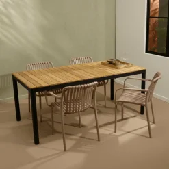 CASA TIBO & NOMI Set De Jardin Crème