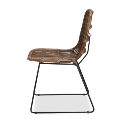 CASA TOBA Chaise De Salle à Manger Noir, Brun