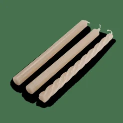 CASA TRIO Set De 3 Bougies Gris