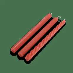 CASA TRIO Set De 3 Bougies Rose