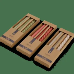 CASA TRIO Set De 3 Bougies Vert