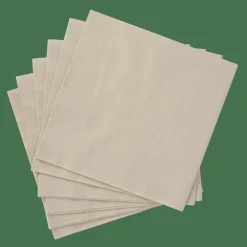 CASA UNI Set De 20 Serviettes Beige