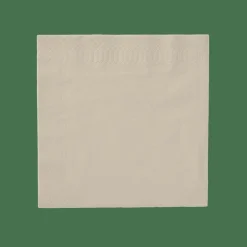 CASA UNI Set De 20 Serviettes Beige