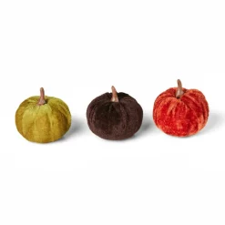 CASA VELVET Citrouille Déco Set De 3 Multicolore