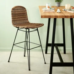 CASA VIENNA Chaise De Bar Naturel