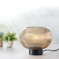 CASA VINTO Lampe De Table Ambre Transparent