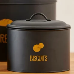 CASA VIRA Boîte Pour Biscuits Noir