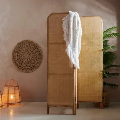 CASA WEBBING Paravent Naturel
