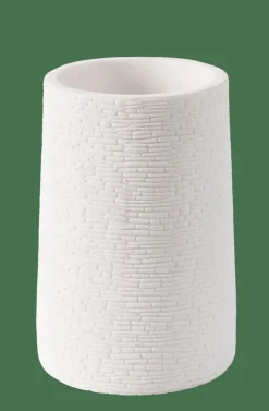 CASA WHITE ELEGANCE Porte Brosse à Dents Blanc