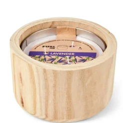 CASA WOOD Recharge Bougie De Jardin Mauve