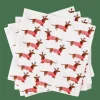 CASA X-MAS DOG Set De 20 Serviettes Multicolore