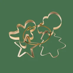 CASA X-MAS GOLD Emporte-pièces Set De 4 Doré