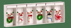 CASA X-MAS Marque Verre Set De 6 Multicolore
